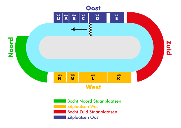 Plattegrond Thialf ijsspeedway